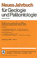 Cover image of: Neues Jahrbuch für Geologie und Paläontologie - Monatshefte Jg. 1986 Heft 4
