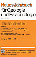 Cover image of: Neues Jahrbuch für Geologie und Paläontologie - Monatshefte Jg. 1986 Heft 5