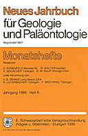 Cover image of: Neues Jahrbuch für Geologie und Paläontologie - Monatshefte Jg. 1986 Heft 6