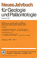Cover image of: Neues Jahrbuch für Geologie und Paläontologie - Monatshefte Jg. 1986 Heft 7
