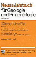 Cover image of: Neues Jahrbuch für Geologie und Paläontologie - Monatshefte Jg. 1986 Heft 8