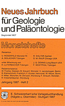 Cover image of: Neues Jahrbuch für Geologie und Paläontologie - Monatshefte Jg. 1987 Heft 2