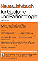 Cover image of: Neues Jahrbuch für Geologie und Paläontologie - Monatshefte Jg. 1987 Heft 5