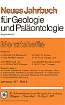 Cover image of: Neues Jahrbuch für Geologie und Paläontologie - Monatshefte Jg. 1987 Heft 8