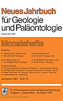 Cover image of: Neues Jahrbuch für Geologie und Paläontologie - Monatshefte Jg. 1987 Heft 12