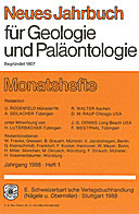 Cover image of: Neues Jahrbuch für Geologie und Paläontologie - Monatshefte Jg. 1988 Heft 1