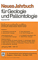 Cover image of: Neues Jahrbuch für Geologie und Paläontologie - Monatshefte Jg. 1989 Heft 12