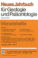 Cover image of: Neues Jahrbuch für Geologie und Paläontologie - Monatshefte Jg. 1990 Heft 2