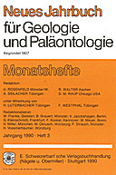 Cover image of: Neues Jahrbuch für Geologie und Paläontologie - Monatshefte Jg. 1990 Heft 3