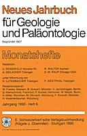 Cover image of: Neues Jahrbuch für Geologie und Paläontologie - Monatshefte Jg. 1990 Heft 6