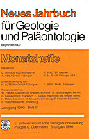 Cover image of: Neues Jahrbuch für Geologie und Paläontologie - Monatshefte Jg. 1990 Heft 11