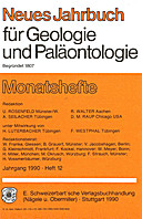 Cover image of: Neues Jahrbuch für Geologie und Paläontologie - Monatshefte Jg. 1990 Heft 12