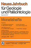 Cover image of: Neues Jahrbuch für Geologie und Paläontologie - Monatshefte Jg. 1991 Heft 1