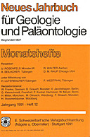 Cover image of: Neues Jahrbuch für Geologie und Paläontologie - Monatshefte Jg. 1991 Heft 12