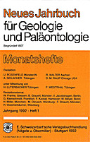 Cover image of: Neues Jahrbuch für Geologie und Paläontologie - Monatshefte Jg. 1992 Heft 1