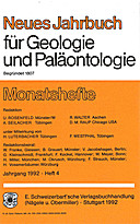 Cover image of: Neues Jahrbuch für Geologie und Paläontologie - Monatshefte Jg. 1992 Heft 4