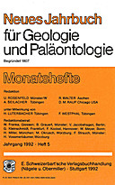 Cover image of: Neues Jahrbuch für Geologie und Paläontologie - Monatshefte Jg. 1992 Heft 5