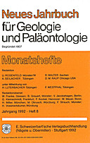 Cover image of: Neues Jahrbuch für Geologie und Paläontologie - Monatshefte Jg. 1992 Heft 8