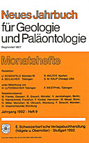 Cover image of: Neues Jahrbuch für Geologie und Paläontologie - Monatshefte Jg. 1992 Heft 9
