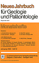 Cover image of: Neues Jahrbuch für Geologie und Paläontologie - Monatshefte Jg. 1992 Heft 12