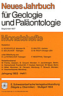 Cover image of: Neues Jahrbuch für Geologie und Paläontologie - Monatshefte Jg. 1993 Heft 1