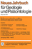 Cover image of: Neues Jahrbuch für Geologie und Paläontologie - Monatshefte Jg. 1993 Heft 2
