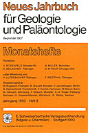 Cover image of: Neues Jahrbuch für Geologie und Paläontologie - Monatshefte Jg. 1993 Heft 8