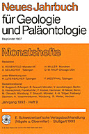 Cover image of: Neues Jahrbuch für Geologie und Paläontologie - Monatshefte Jg. 1993 Heft 9