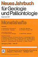 Cover image of: Neues Jahrbuch für Geologie und Paläontologie - Monatshefte Jg. 1993 Heft 10