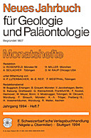 Cover image of: Neues Jahrbuch für Geologie und Paläontologie - Monatshefte Jg. 1994 Heft 7