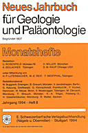 Cover image of: Neues Jahrbuch für Geologie und Paläontologie - Monatshefte Jg. 1994 Heft 8