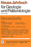Cover image of: Neues Jahrbuch für Geologie und Paläontologie - Monatshefte Jg. 1994 Heft 9