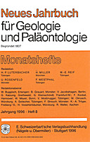 Cover image of: Neues Jahrbuch für Geologie und Paläontologie - Monatshefte Jg. 1996 Heft 8