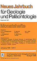 Cover image of: Neues Jahrbuch für Geologie und Paläontologie - Monatshefte Jg. 1998 Heft 3