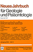 Cover image of: Neues Jahrbuch für Geologie und Paläontologie - Monatshefte Jg. 2003 Heft 2