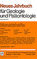Cover image of: Neues Jahrbuch für Geologie und Paläontologie - Monatshefte Jg. 2003 Heft 3