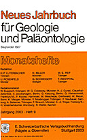 Cover image of: Neues Jahrbuch für Geologie und Paläontologie - Monatshefte Jg. 2003 Heft 9