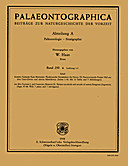 Cover image of: Palaeontographica Abteilung A Band 250 Lieferung 1-3