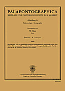 Cover image of: Palaeontographica Abteilung A Band 257 Lieferung 4-6