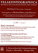 Cover image of: Palaeontographica Abteilung A Band 270 Lieferung 4-6