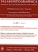 Cover image of: Palaeontographica Abteilung A Band 288 Lieferung 1-3