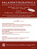 Cover image of: Palaeontographica Abteilung A Band 308 Lieferung 4-6