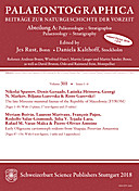 Cover image of: Palaeontographica Abteilung A Band 311 Lieferung 1-6