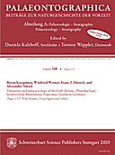 Cover image of: Palaeontographica Abteilung A Band 318 Lieferung 1-4