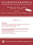 Cover image of: Palaeontographica Abteilung A Band 320 Lieferung 1-3