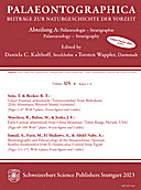 Cover image of: Palaeontographica Abteilung A Band 325 Lieferung 1-6