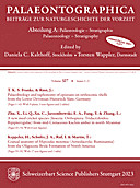 Cover image of: Palaeontographica Abteilung A Band 327 Lieferung 4-6