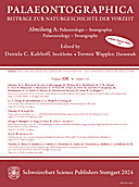 Cover image of: Palaeontographica Abteilung A Band 328 Lieferung 1-6