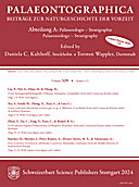 Cover image of: Palaeontographica Abteilung A Band 329 Lieferung 1-2