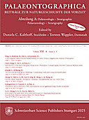 Cover image of: Palaeontographica Abteilung A Band 331 Lieferung 1-3